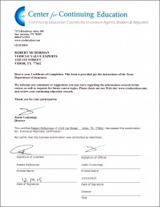 Center Continuing Certified Appraiser Certificate 12.14.2015 Final